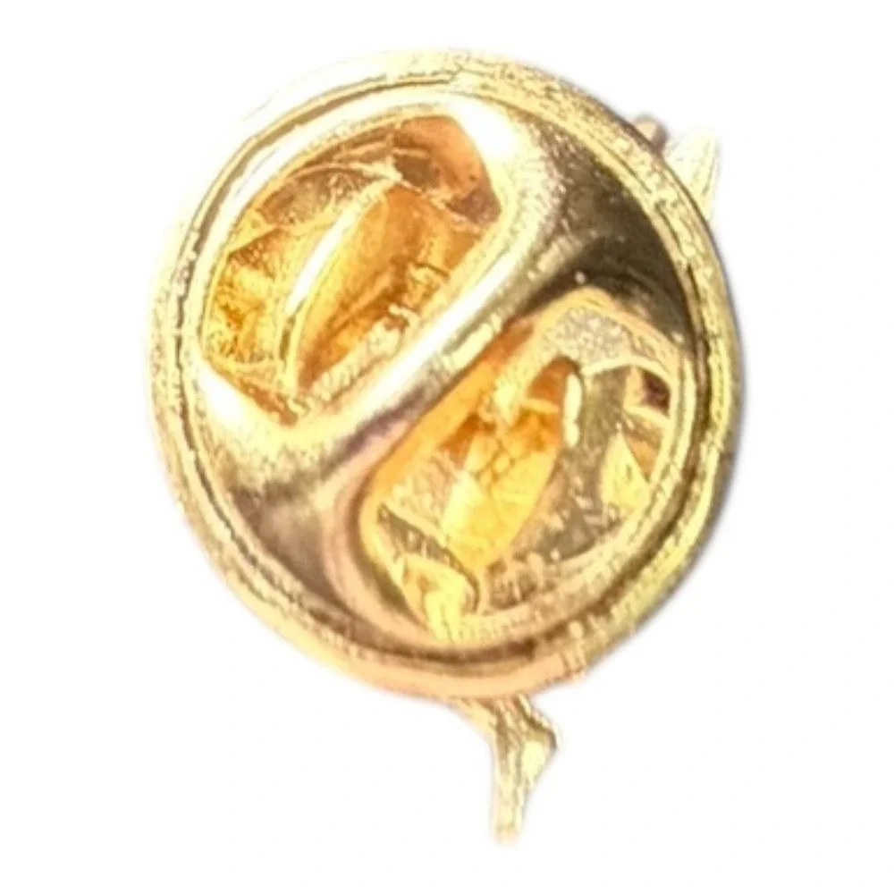 Angelic Religious Unbranded Lapel‎ Pin Set Gold Tone Cherub Praying Hands